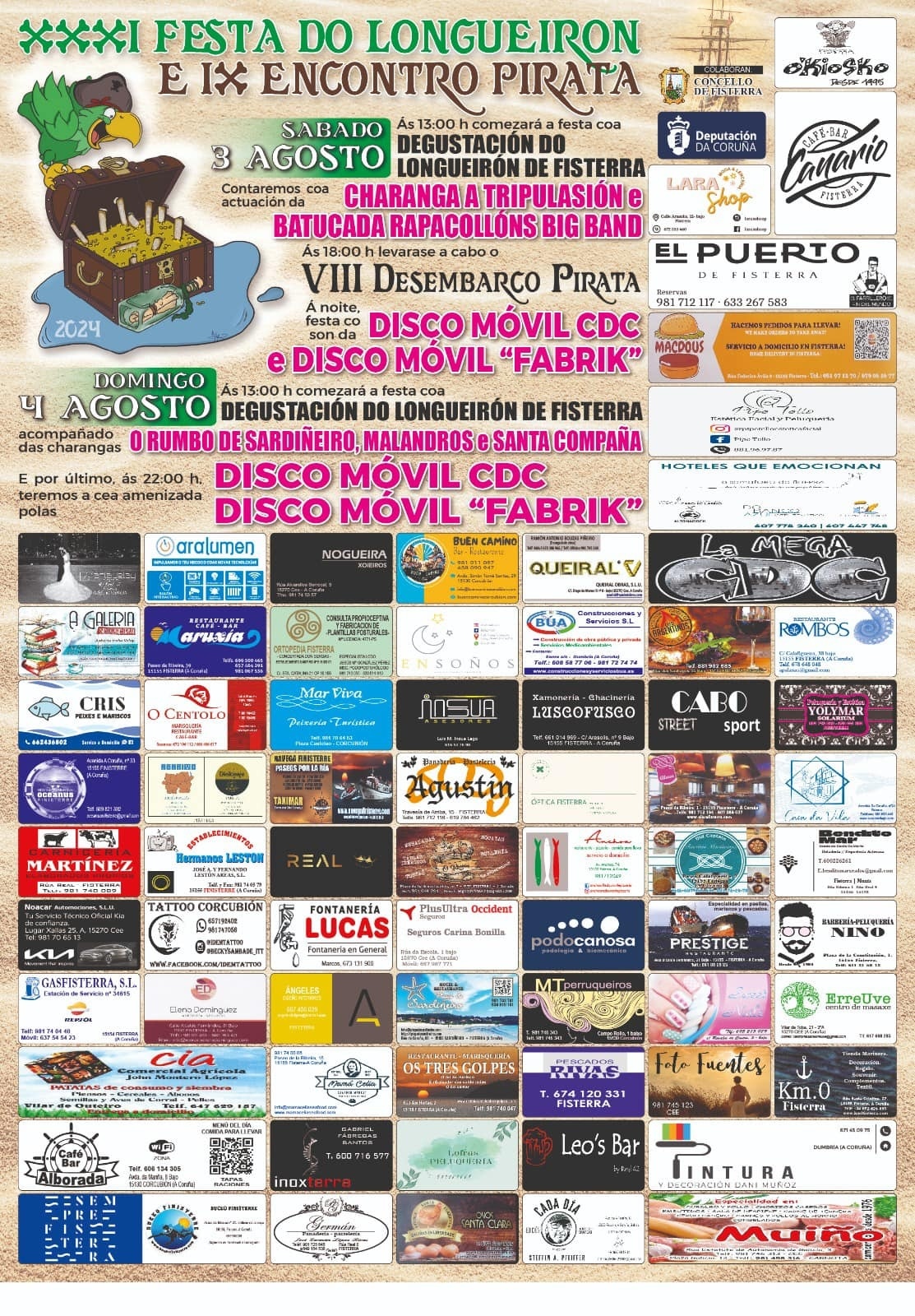 Festa do Longueiron e Deseembarco Pirata Fisterra 2024