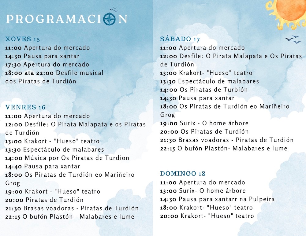 Feira Mariñeira Malpica-Programa