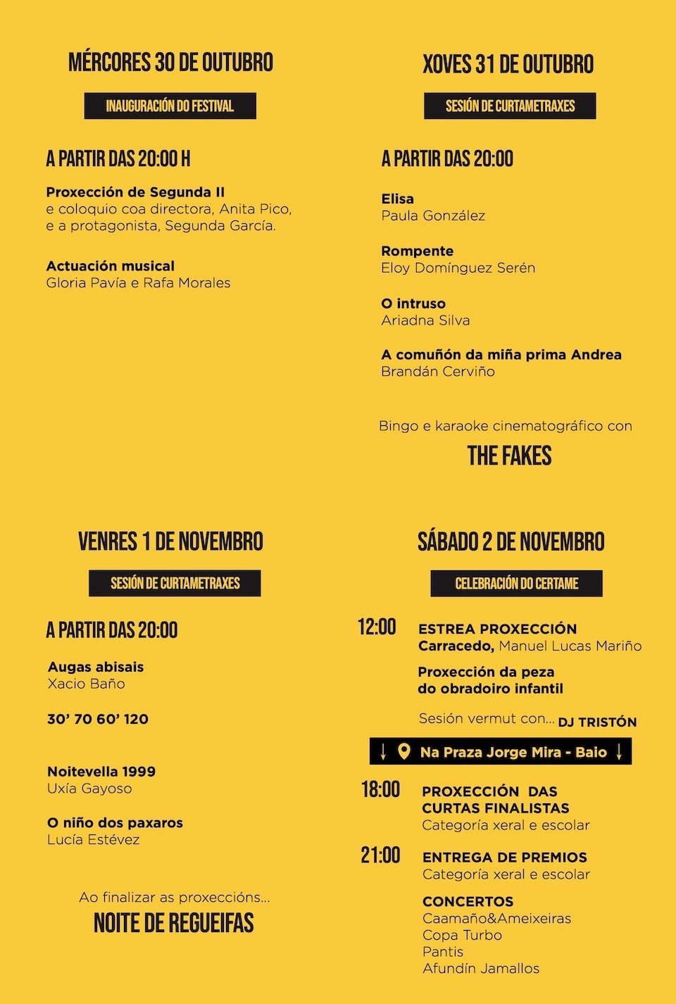 Programa Premios Foucino 2024