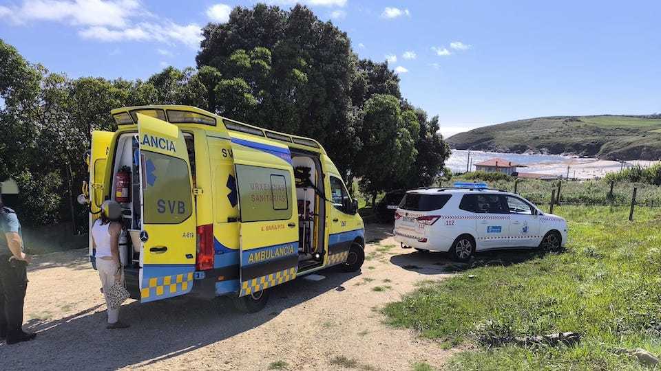 Rescate en. Muxia Proteccion Civil