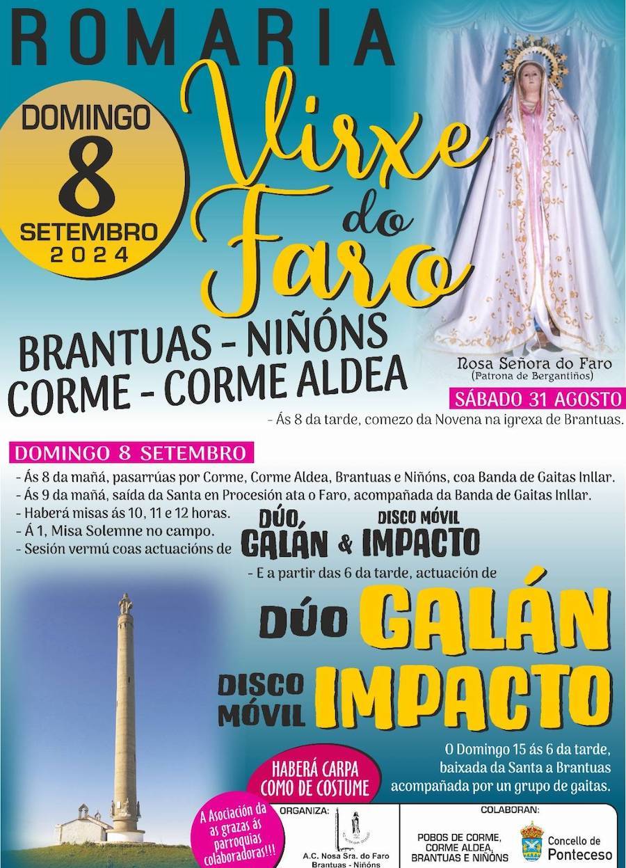 Romaria da virxe do Faro de Brantuas 2024