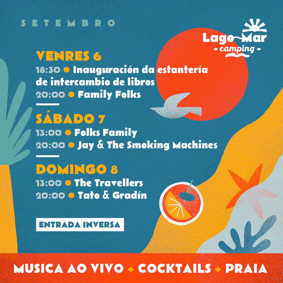 Camping lago mar setembro