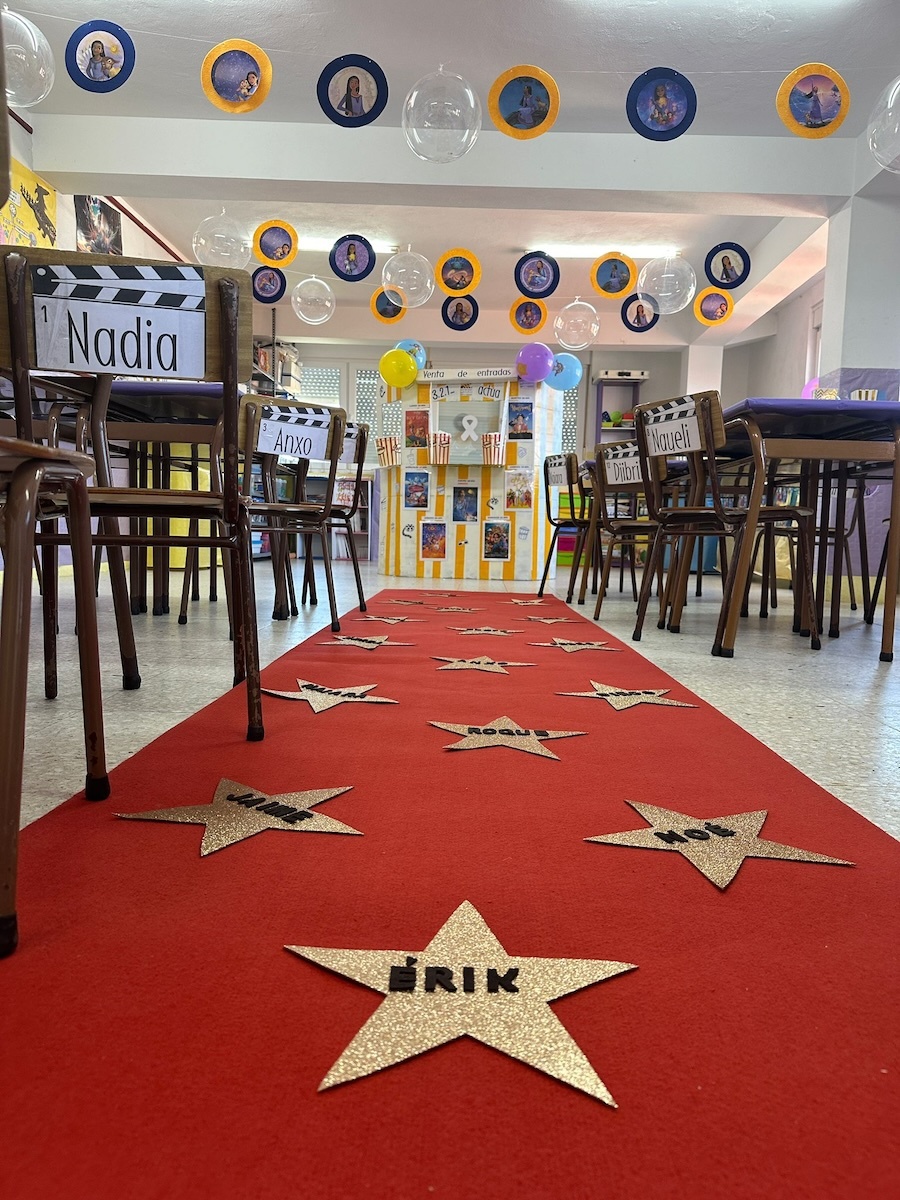Os alumnos xa son Estrellas de cine no cole de Fisterra