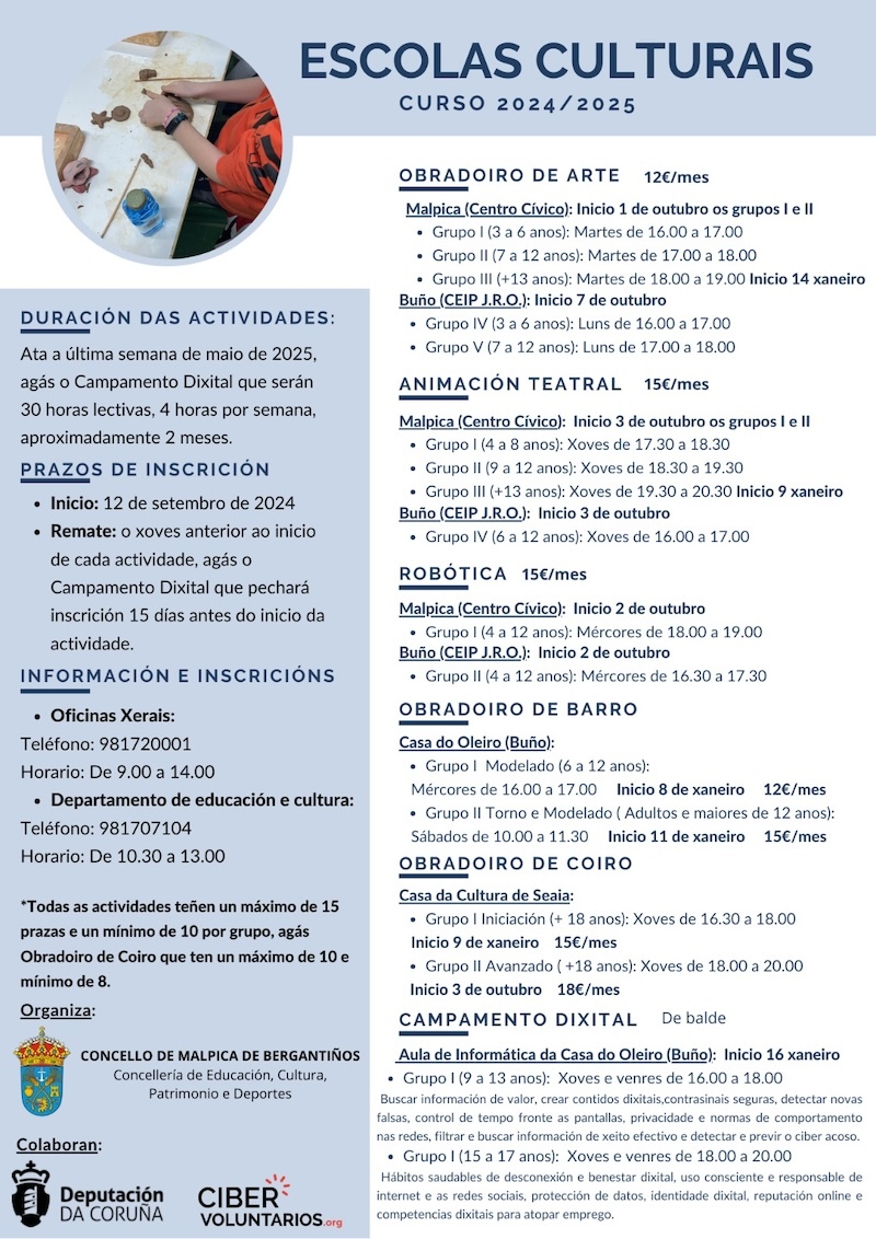 actividades Malpica Culturais 24-25