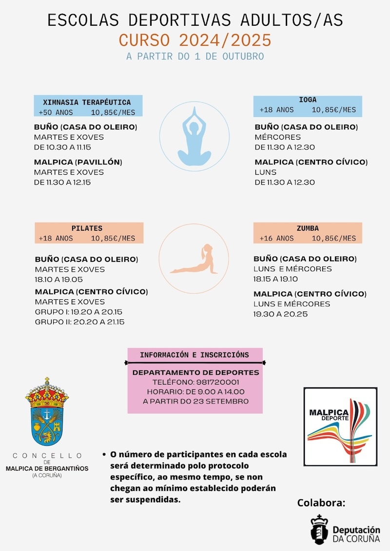 actividades Malpica-Escolas Deportivas Adultos 24-25