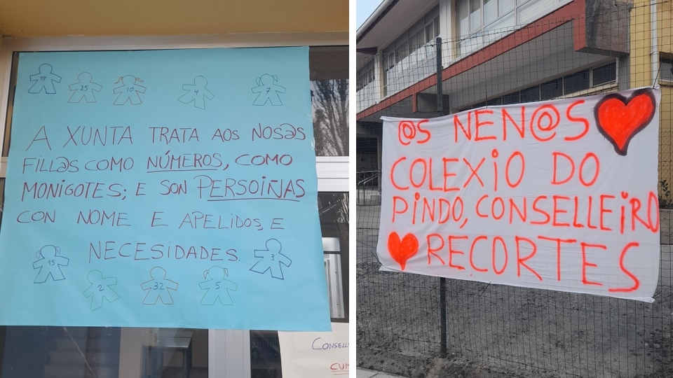 Pintadas no CEIP O Pindo conta os recortes