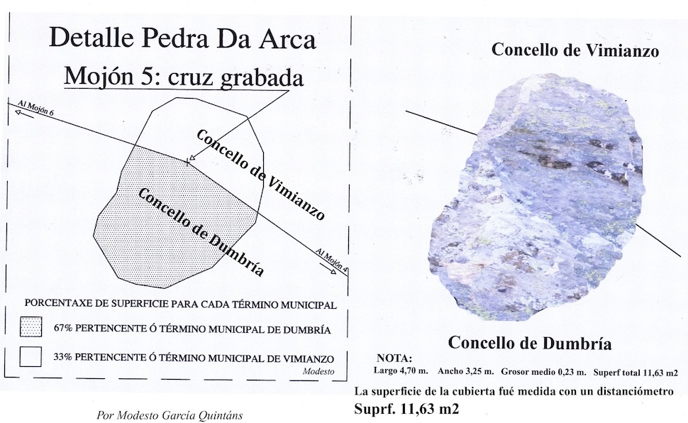 Dolmen Pedra da Arca Dumbria-Debuxo