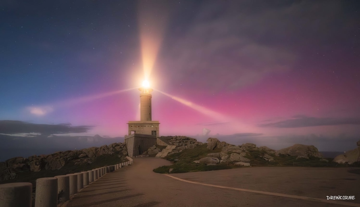 Aurora Boreal na Punta Nariga Malpica-Foto-Drew Corme