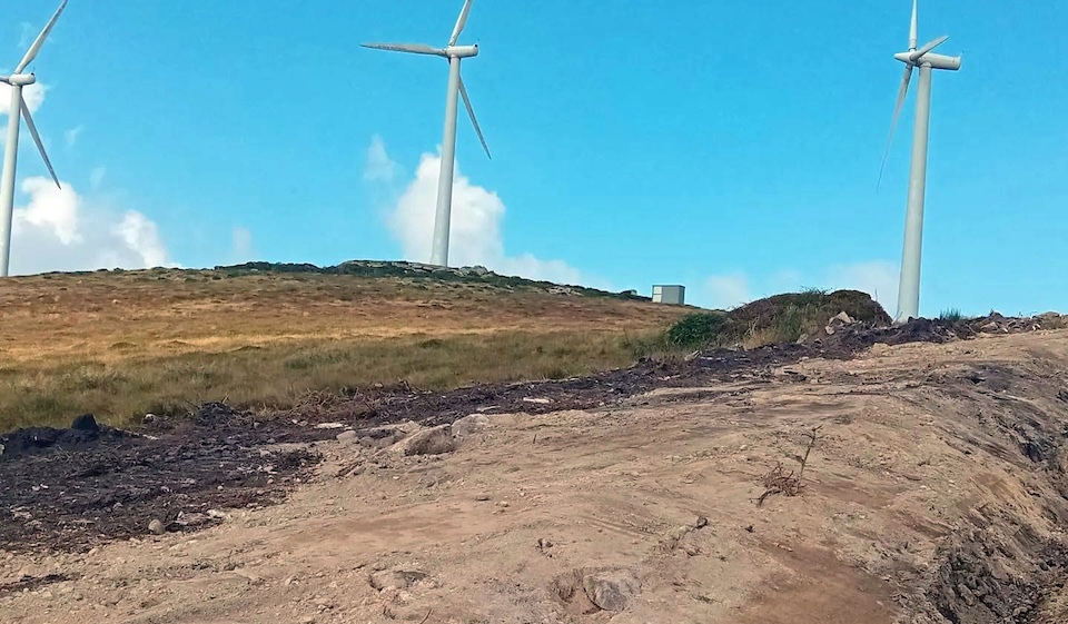Obras no Parque Eolico da Runa II