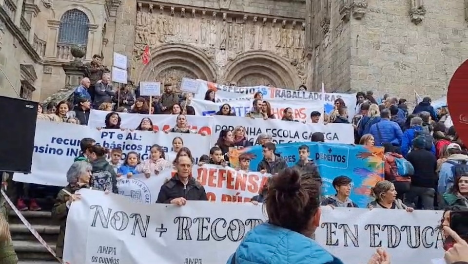 Concentracion recortes Compostela