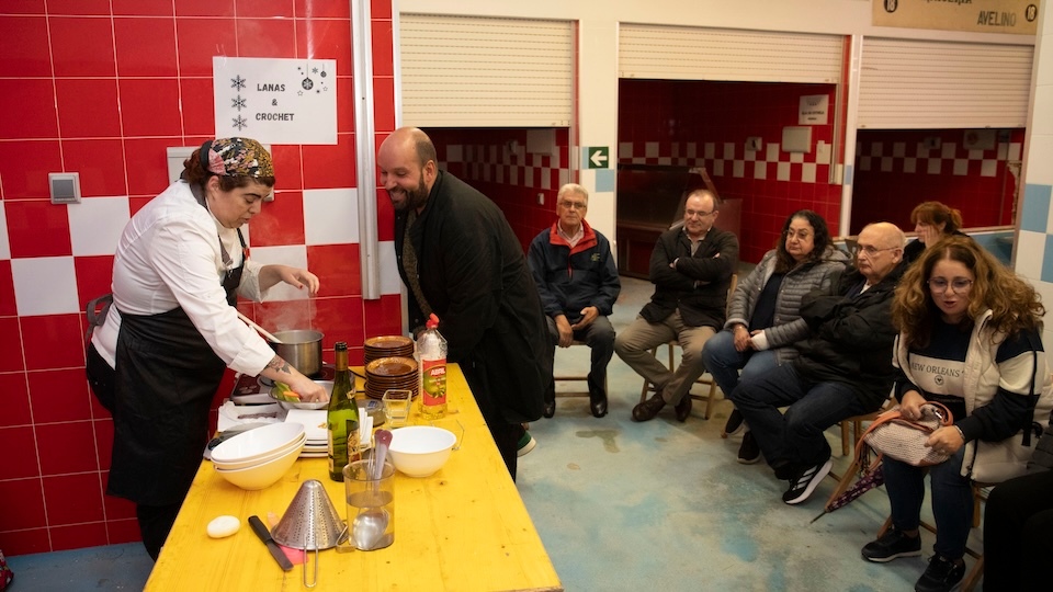 Eva Amado shocooking mercado Malpica