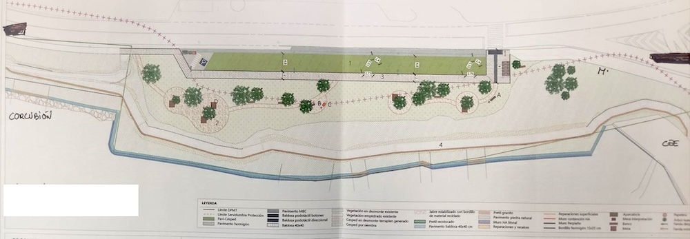 Planos da union do Paseo entre Cee e Corcubion
