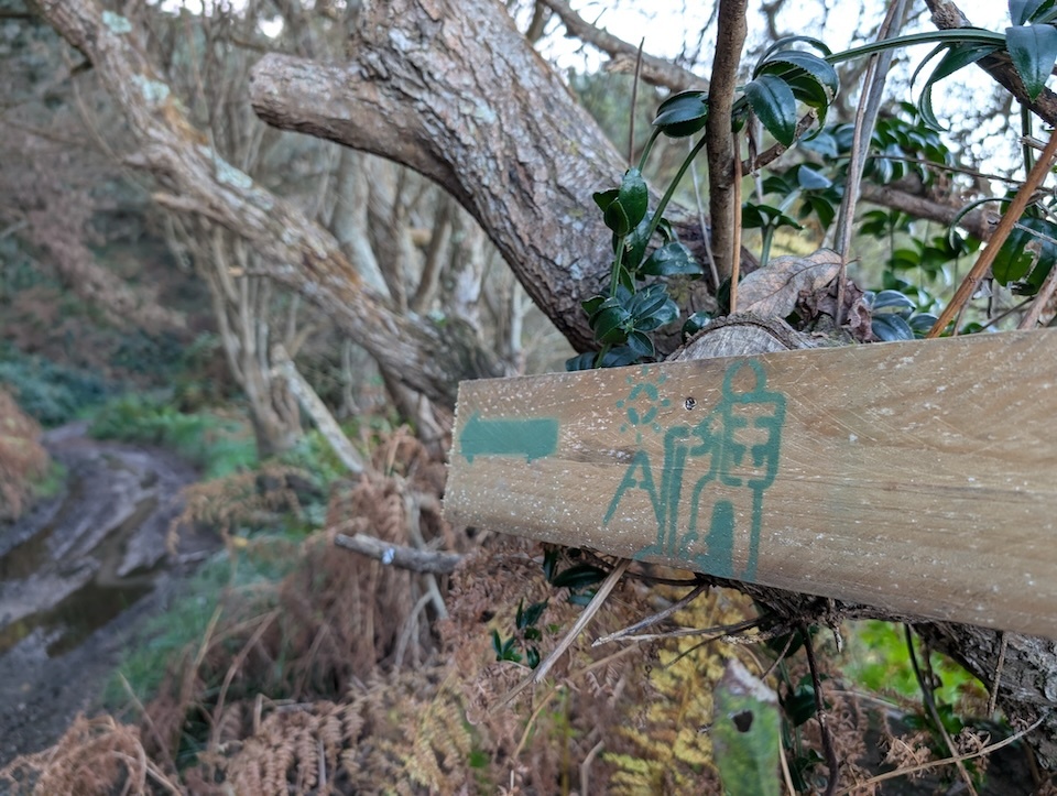 Ruta nos Pinos no Mar por Carballo-sinais
