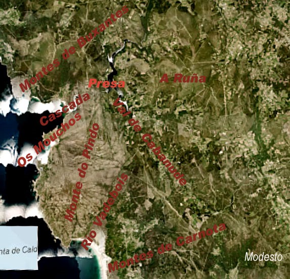 O Modesto Patrimonio- A desembocadura do Río Xallas e o Monte do Pindo