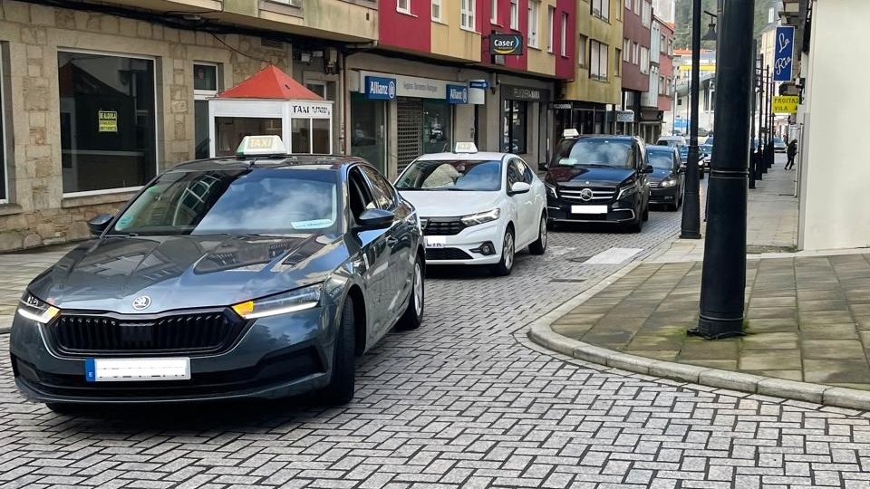 Taxis de Cee en folga polos seguros