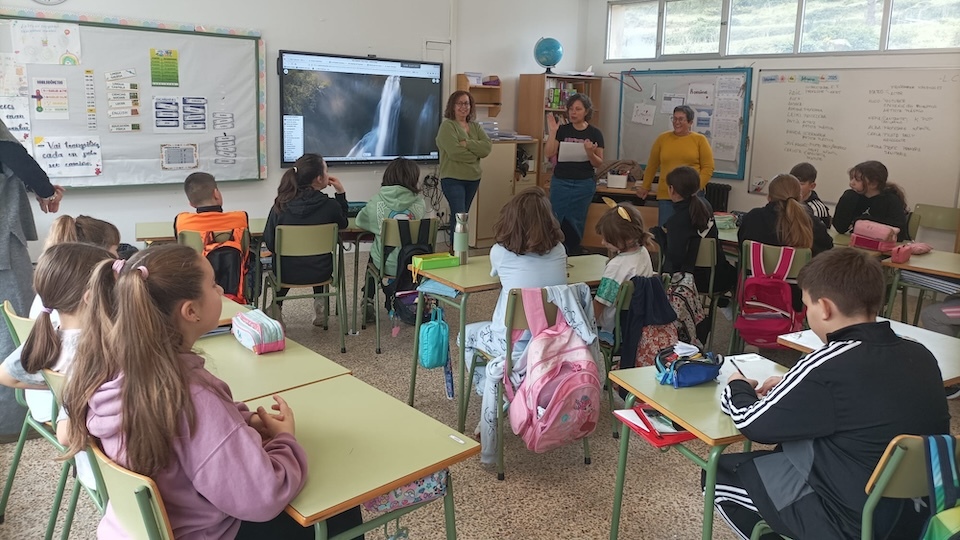 O proxecto un mar de mulleres no CEIP O PIndo 1