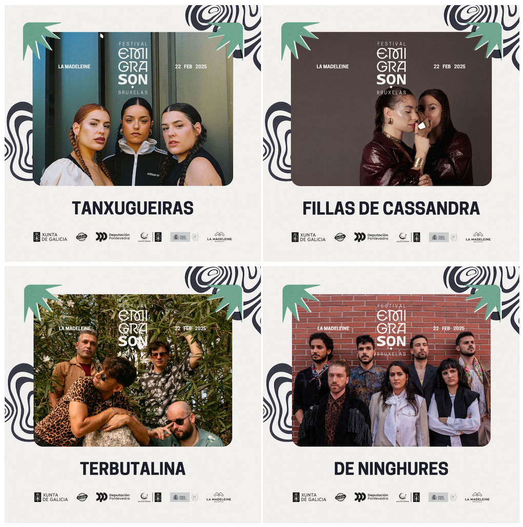 Artistas Festival Emigrason Bruxelas 2025