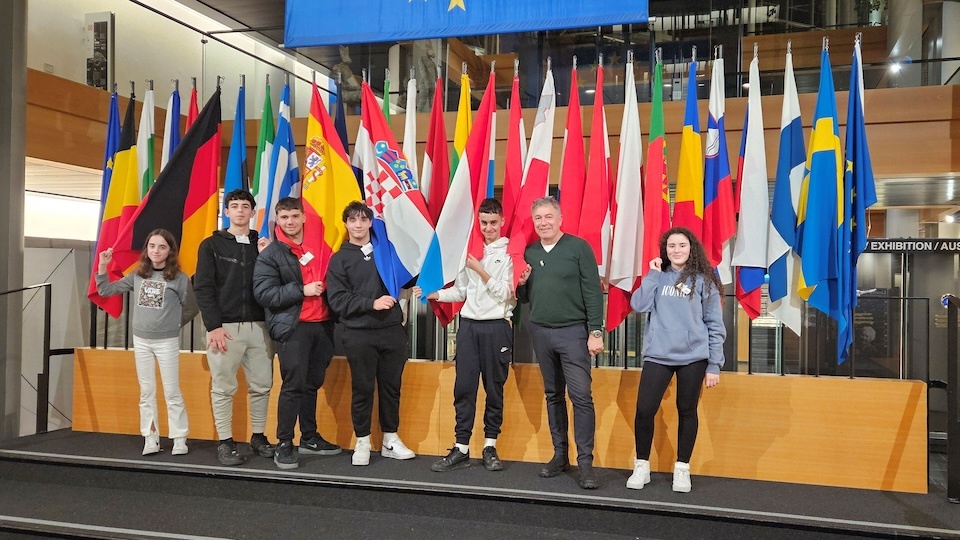 Alumnado do IES Ponte do Porto no Parlamento de Estrasburgo 2