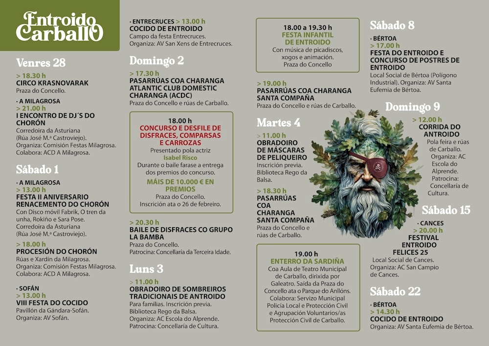 Programa Entroido Carballo 2025 2