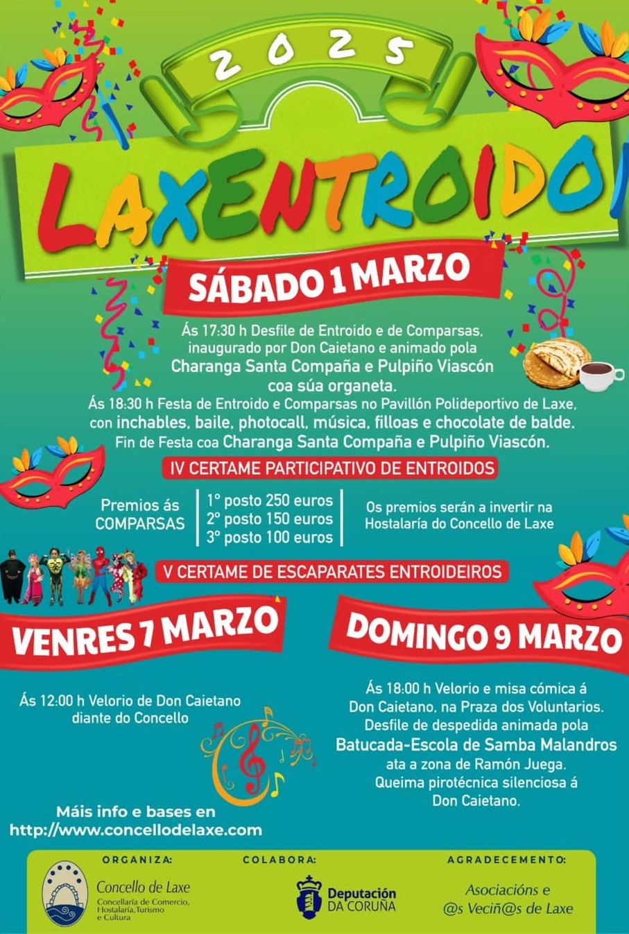 Laxentroido cartel 2025 entroido laxe