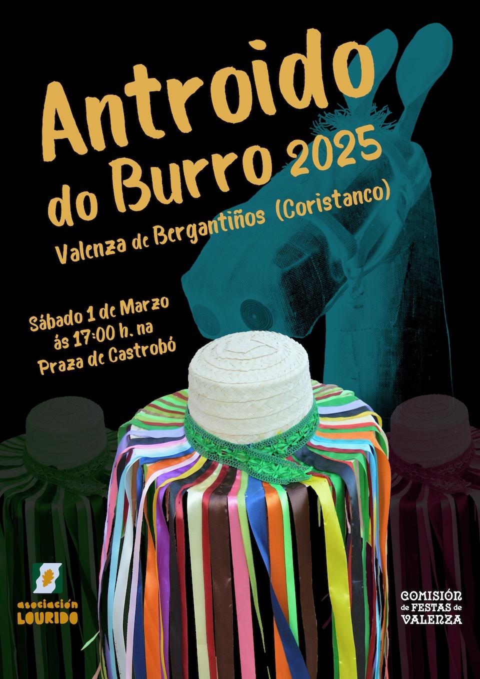 CARTAZ Antroido do Burro de Valenza de Bergantinos