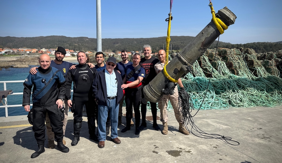 Canón pecio Fisterra 3