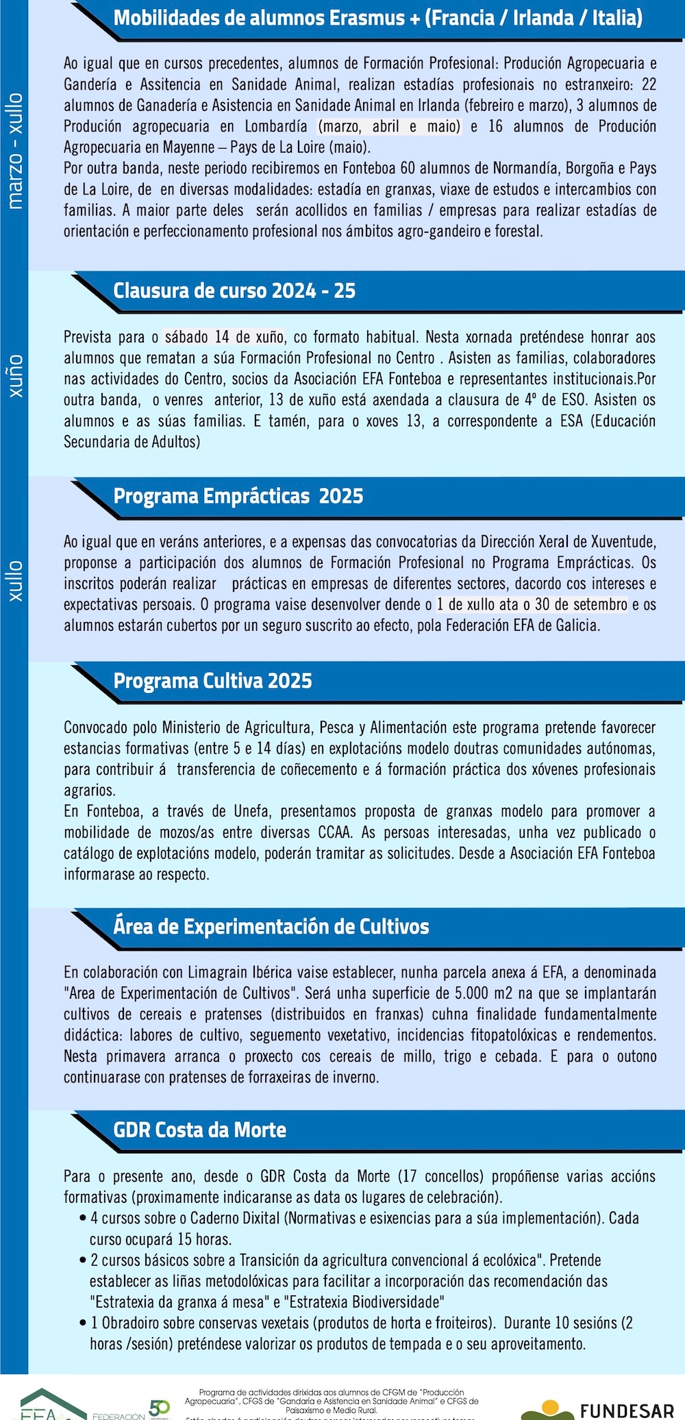 EFA Fonteboa Programa Xullo 2025
