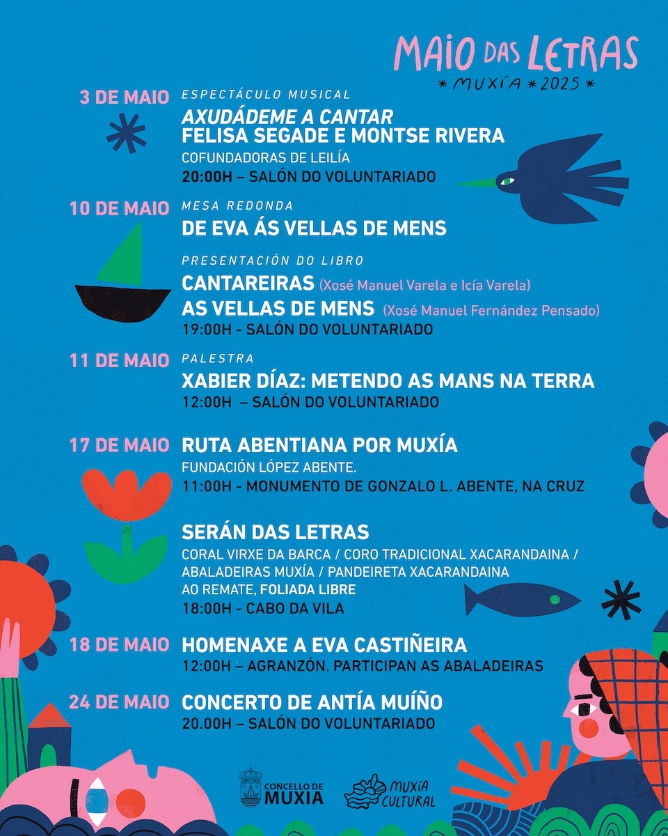 Programación Maio das Letras-Muxia CUltural 2025