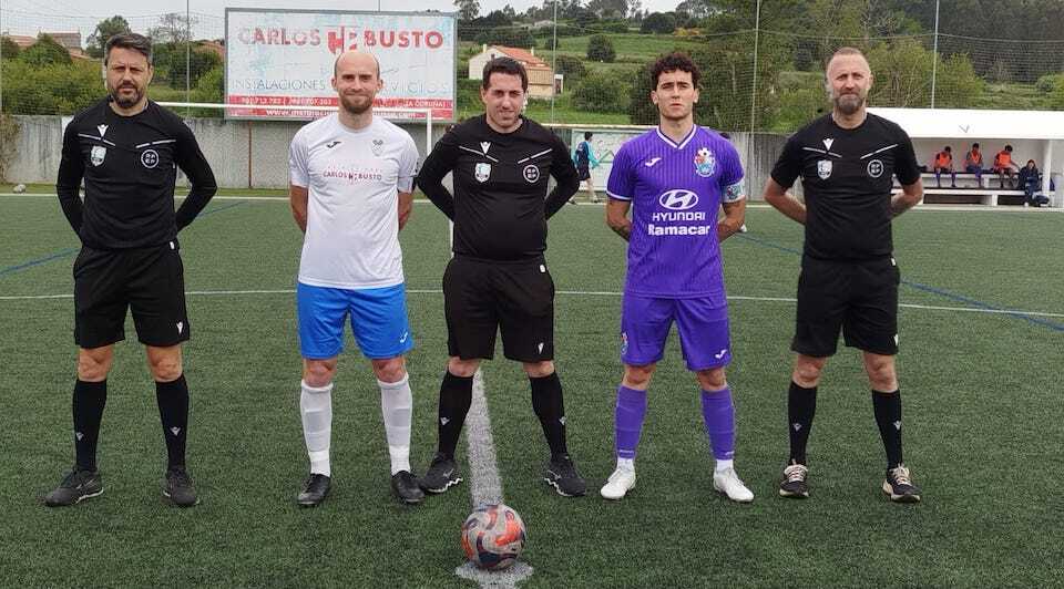 Capis de Pontecso e Muros no Pinguel co trio arbitral