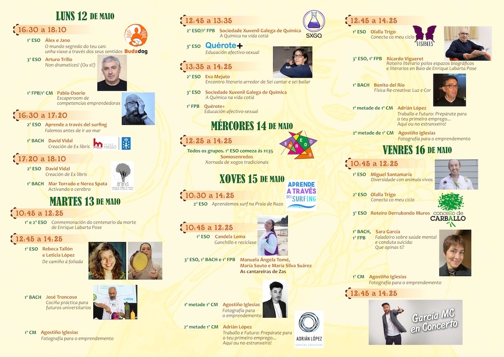 interior - triptico semana cultural 2025 ies baio