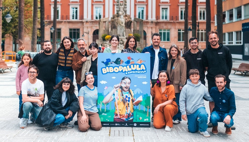 Equipo de Bibopalula nos Xardins de Mendez Nunez