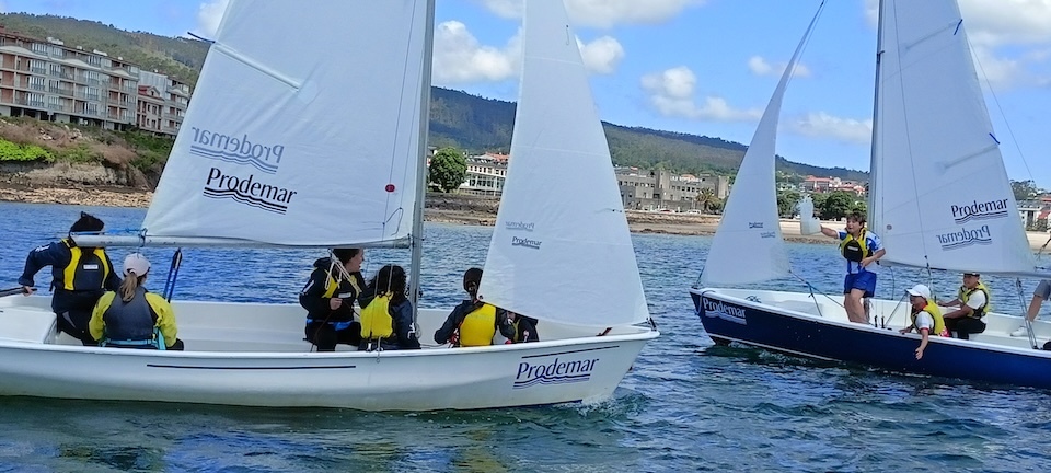 O mar na escola na ria de corcubion