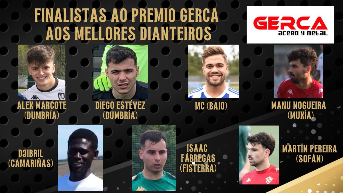 Finalistas 11 ideal Gala Futbol da Costa 2025-Dianteiros