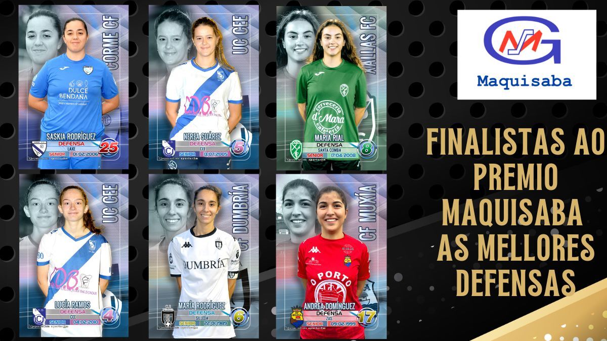 Finalistas Mellores Defensas Futbol da Costa 2025