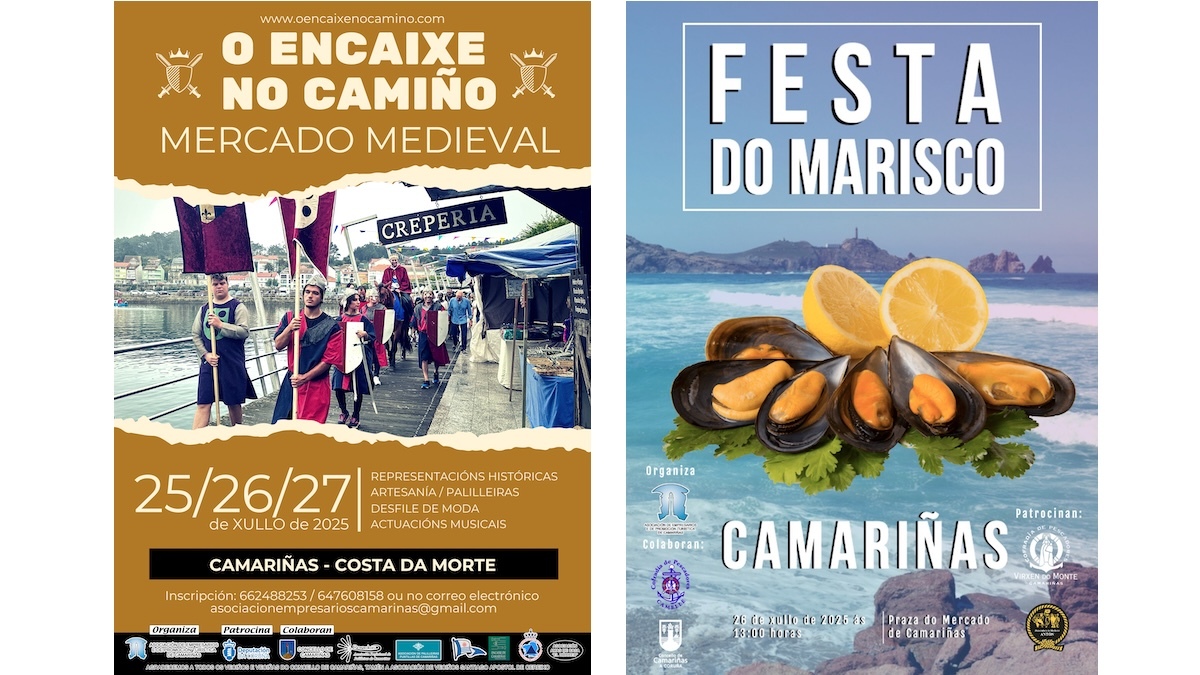 Cartel Encaixe no Camino Camarinas 2025