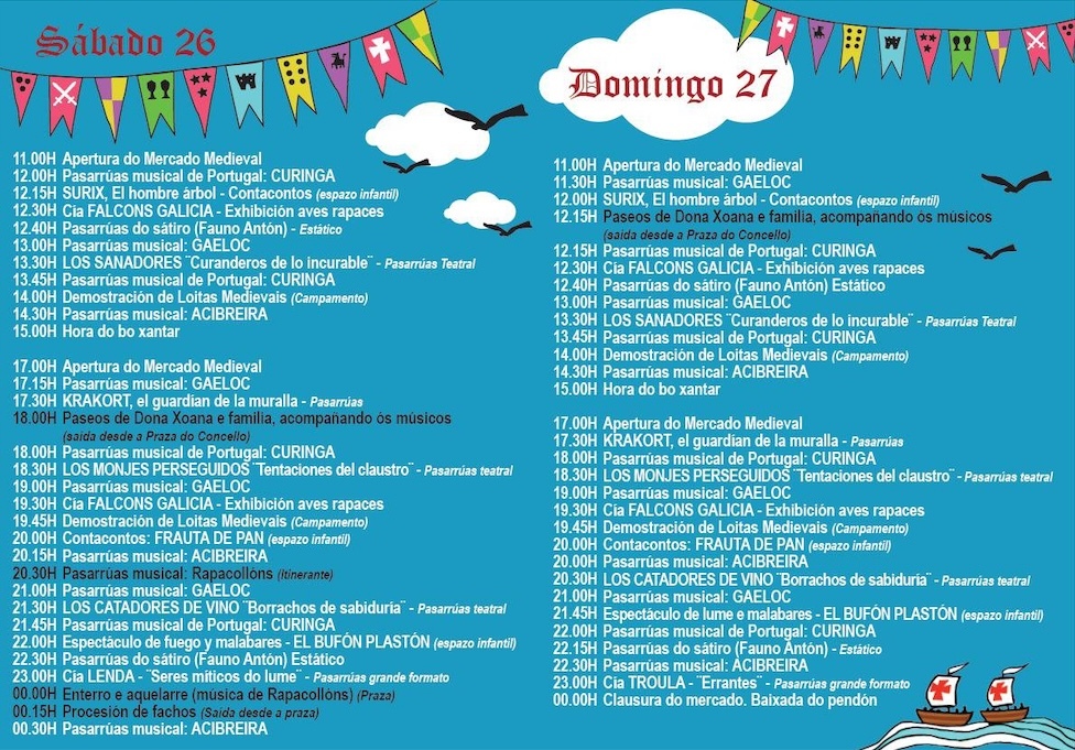 Programa do Mercado Medieval de Corcubion 2025 2