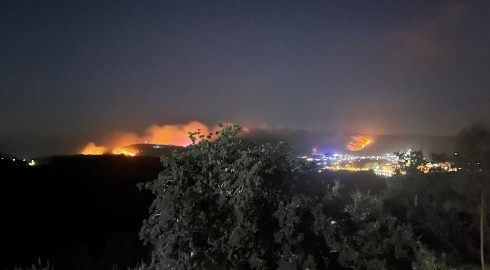 Incendio do Couto-Balares noite dous focos