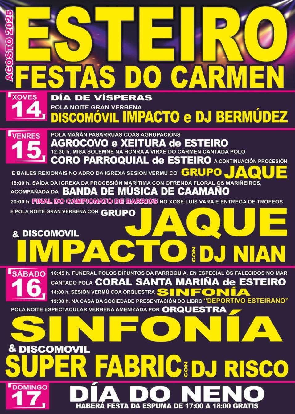 Festas DE ESTEIRO-Muros 2025
