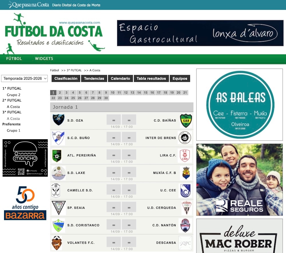 terceira da costa en futboldacostacom