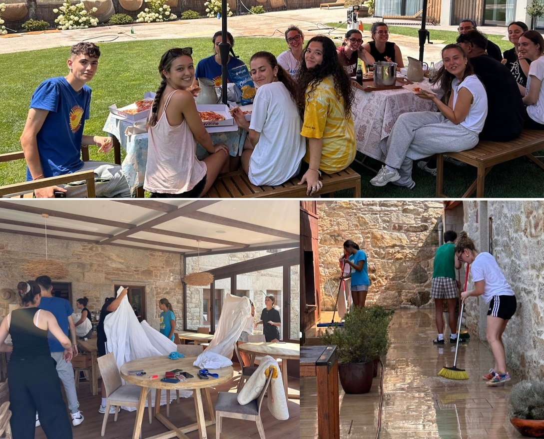 Monitores da escola de veran do Couto no Hotel Balares