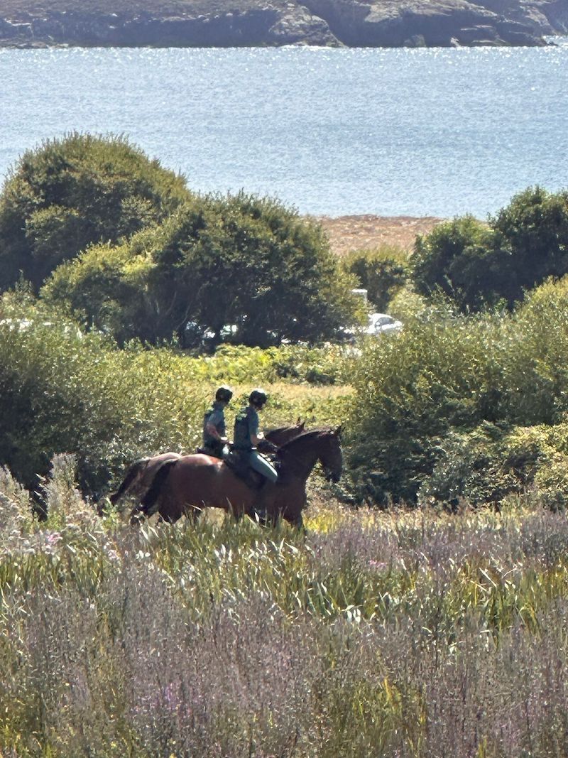 Garda Civil a cabalo por Balares