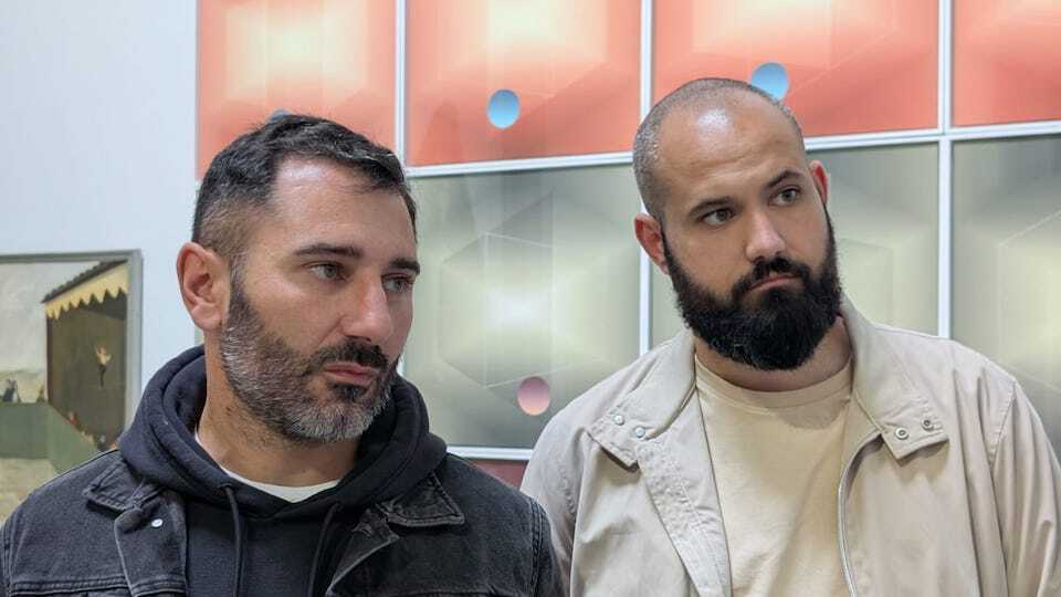 Ruben Forjan e Pablo Alvarino na presentacion do proxecto