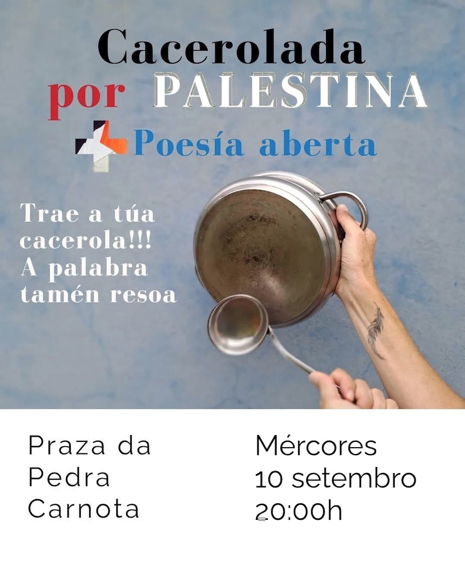 Cacerolada en Carnota por palestina
