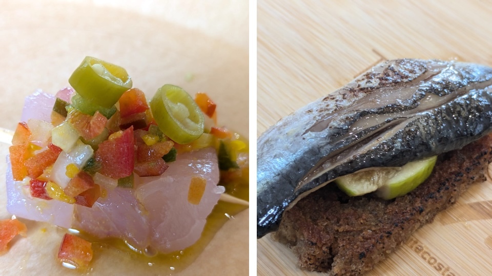 Showcooking de Brais Pichel-abadexo con viagreta e sardiña