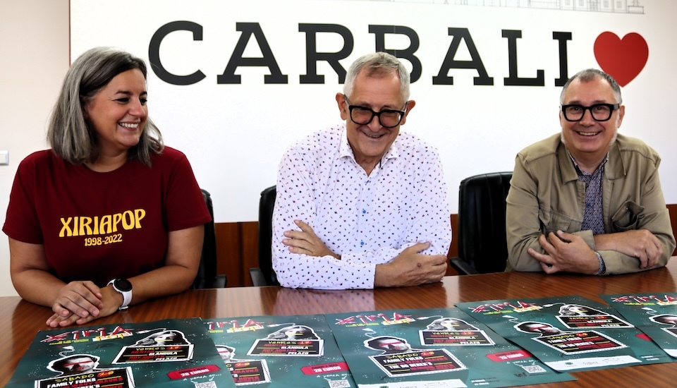 Maruxa Suarez Evencio Ferrero e Xabier Grana do Xiria Pop