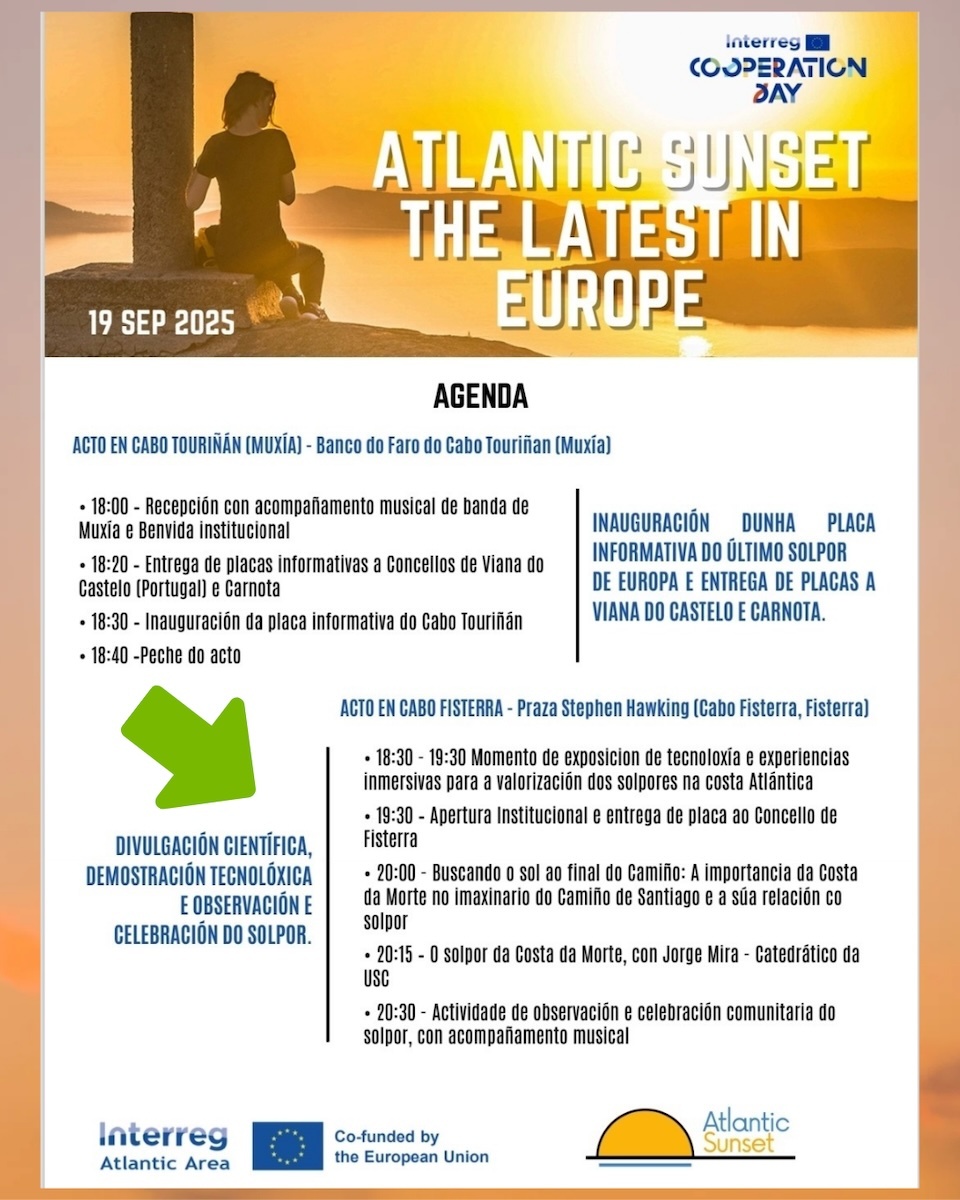 Atlantic Sunset en Fisterra-Programa
