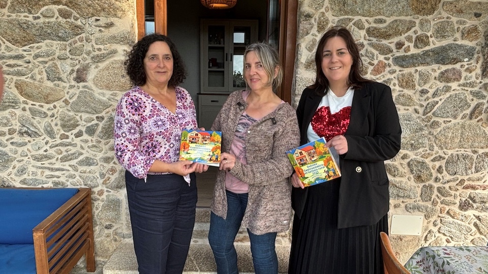 Belen Docampo e Sandra Vilela na Casa das Fiandeiras de Muxia