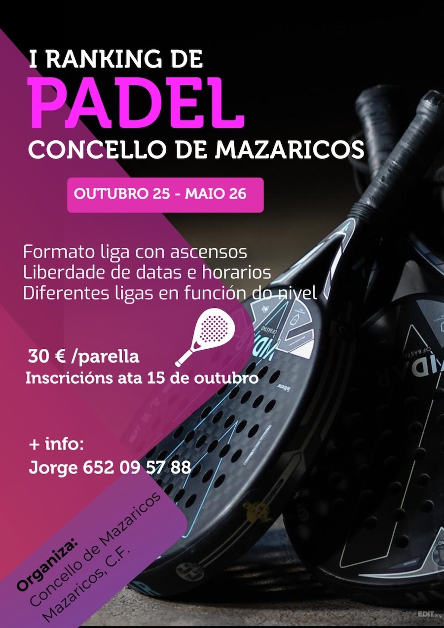 Ranking de Padel de Mazaricos