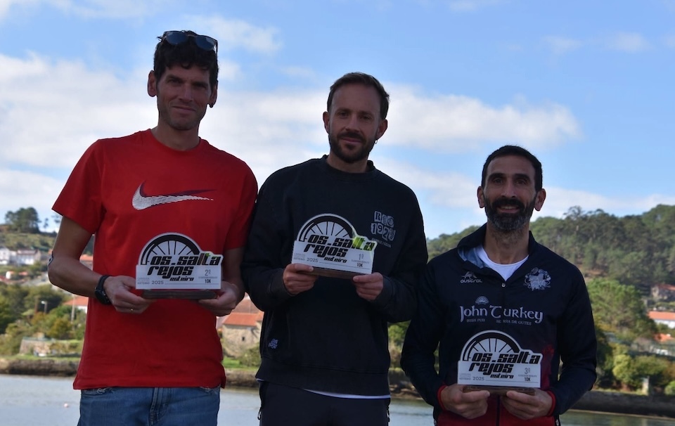 Podio Masculino da Carreira de Esteiro Saltarrejos