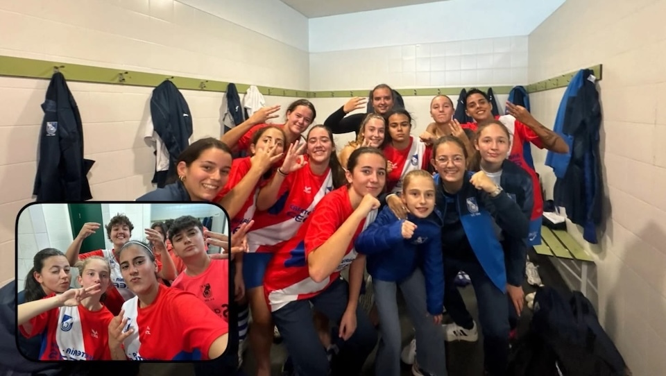 UC Cee fem celebrando a vitoria na Coruña